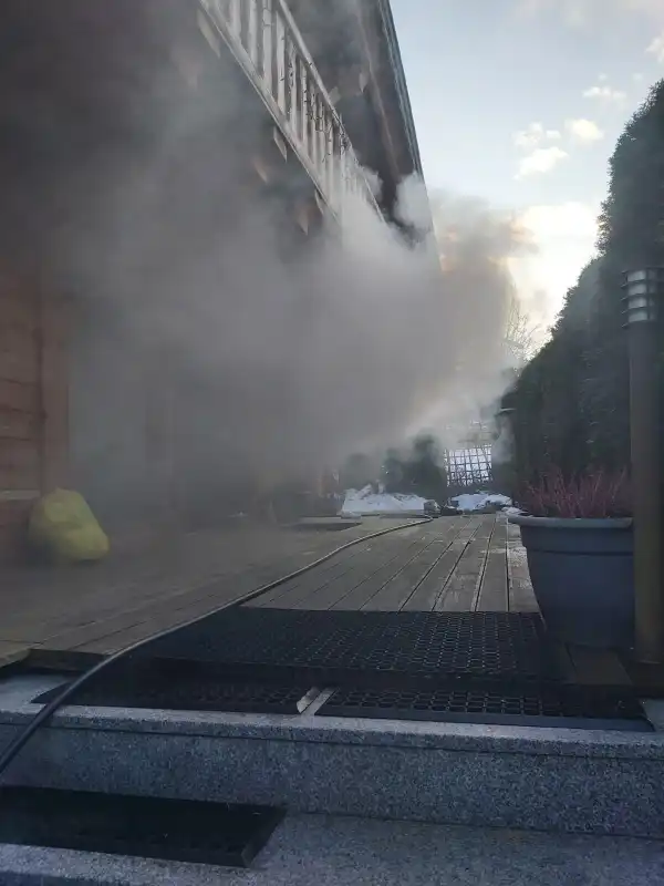 Pożar sauny w Bereście. Z obiektu ewakuowało się 11 osób