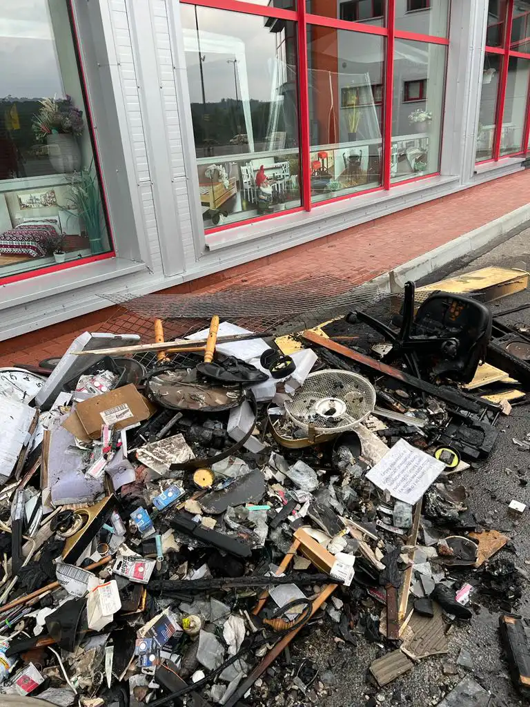 Nowy Sącz: Pożar w Galerii Handlowej