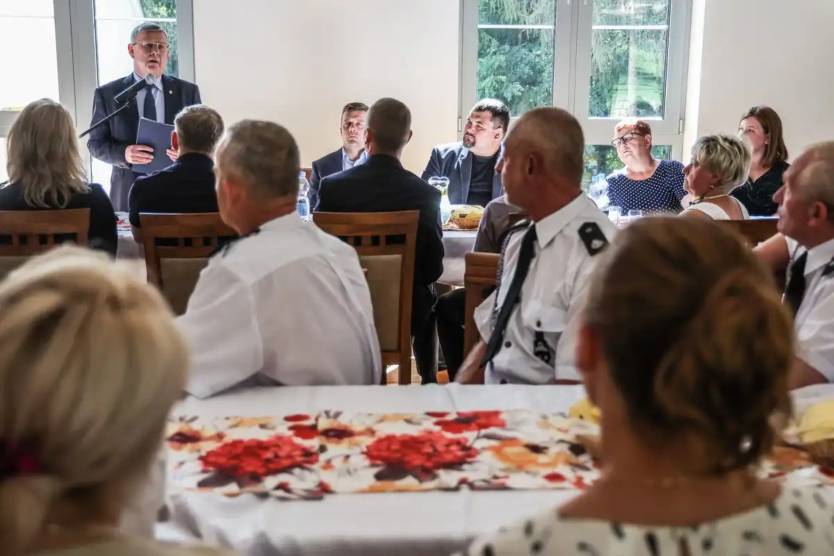 Marszałek Witold Kozłowski z wizytą w Gminie Łużna