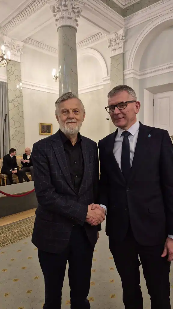 Burmistrz Starego Sącza i Wójt Gminy Korzenna na spotkaniu noworocznym z Prezydentem Andrzejem Dudą