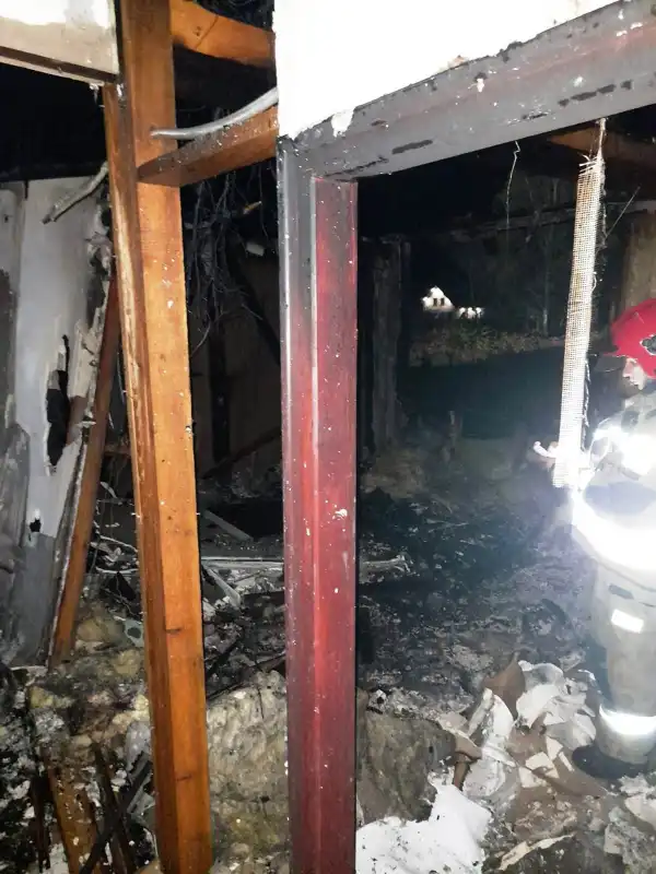 Pożar w Jazowsku. Płonął pustostan