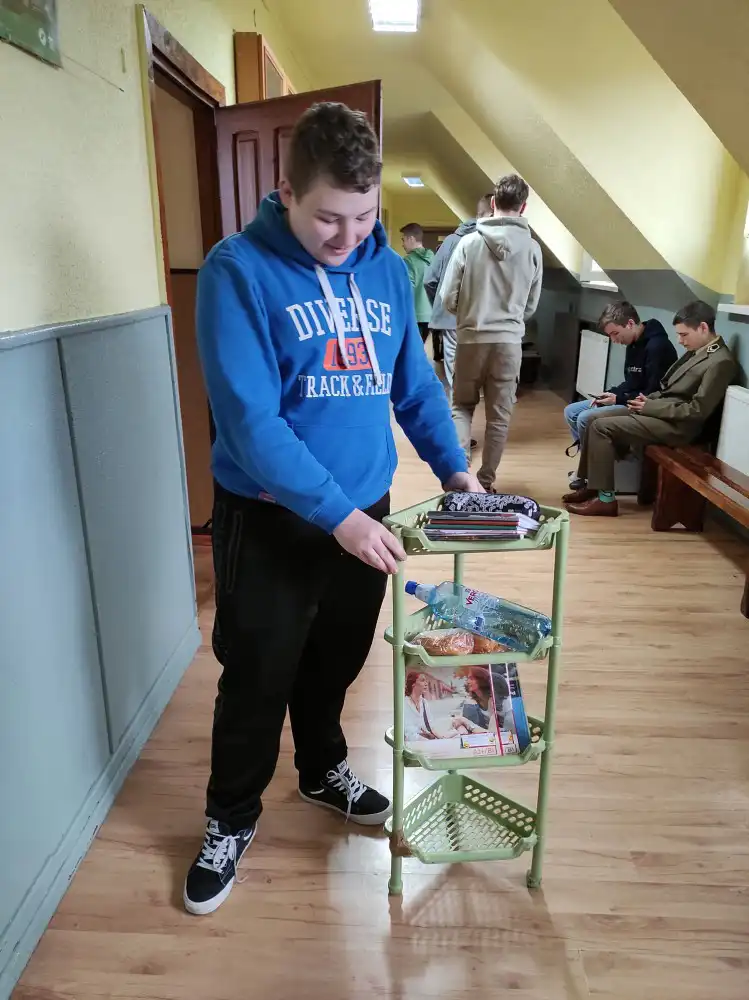 Akcja „Dzień bez plecaka” w ZS w Starym Sączu