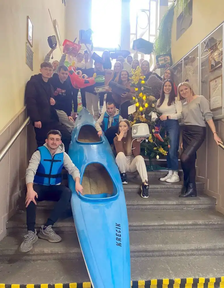 Akcja „Dzień bez plecaka” w ZS w Starym Sączu