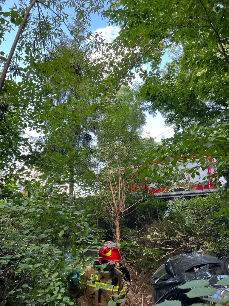 Wypadek w Łyczance. Jedna osoba trafiła do szpitala