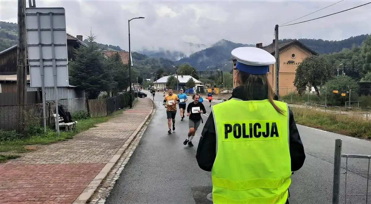 Sądeccy policjanci zabezpieczali 13. Festiwal Biegowy