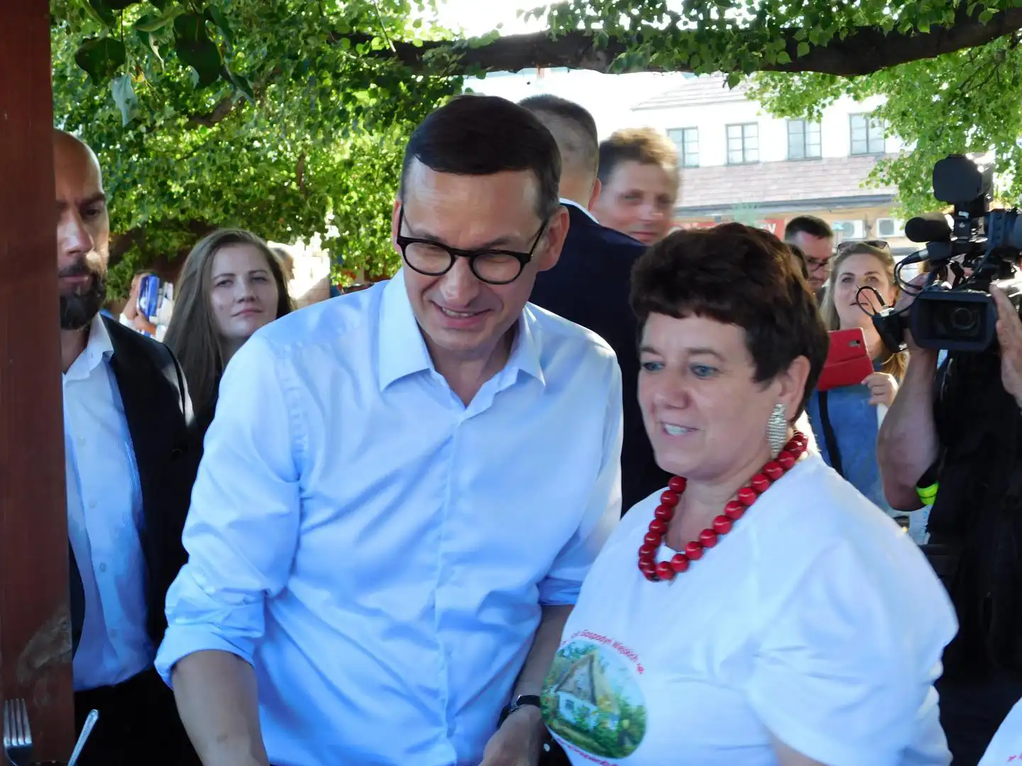 Premier Mateusz Morawiecki z wizytą w Starym Sączu [FILM]