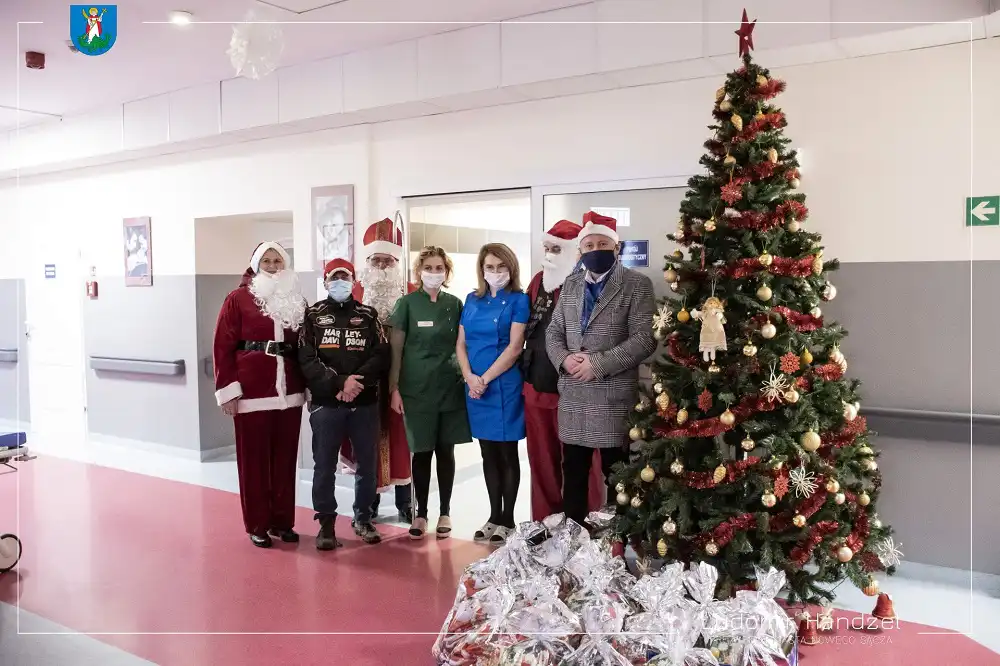 Motomikołaje z wizytą w nowosądeckim Szpitalu