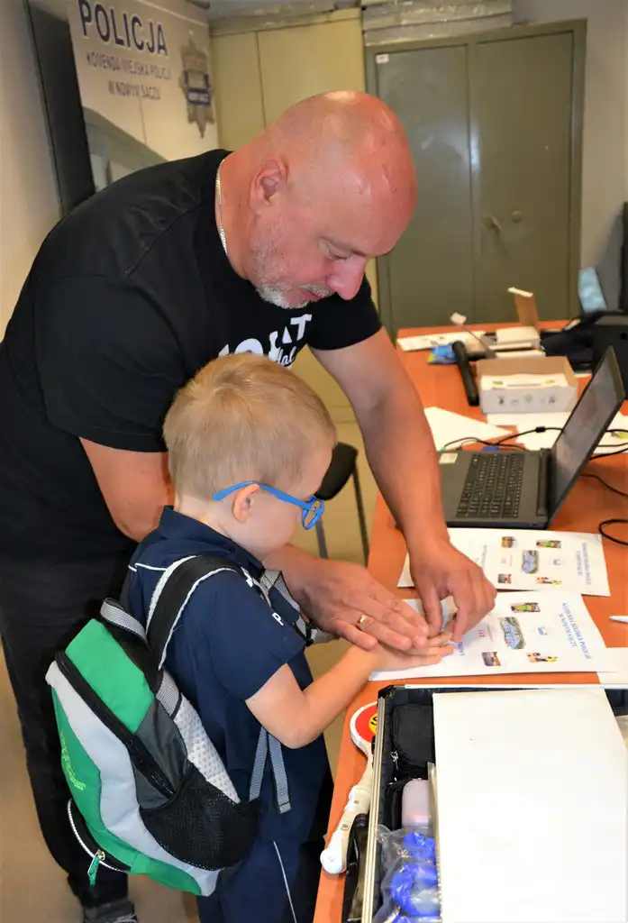 Wizyta małych gości w sądeckiej komendzie