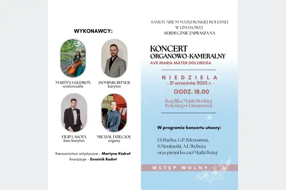 „Ave Maria Mater Dolorosa”. Muzyczna uczta w limanowskiej bazylice