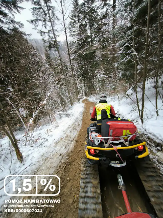 Tragiczne wydarzenie w Krynicy. Ratownicy GOPR interweniowali w Dolinie Czarnego Potoku