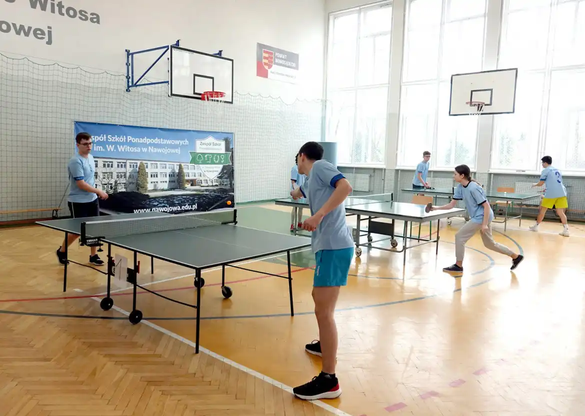 W ZSP w Nawojowej rozegrano turniej tenisa stołowego