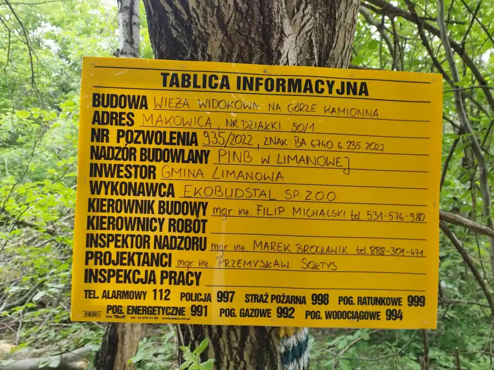 Trwa budowa wieży widokowej na górze Kamionna