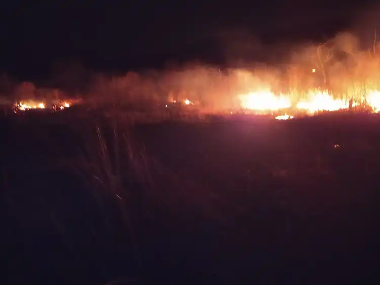 Na Sądecczyźnie płoną suche trawy