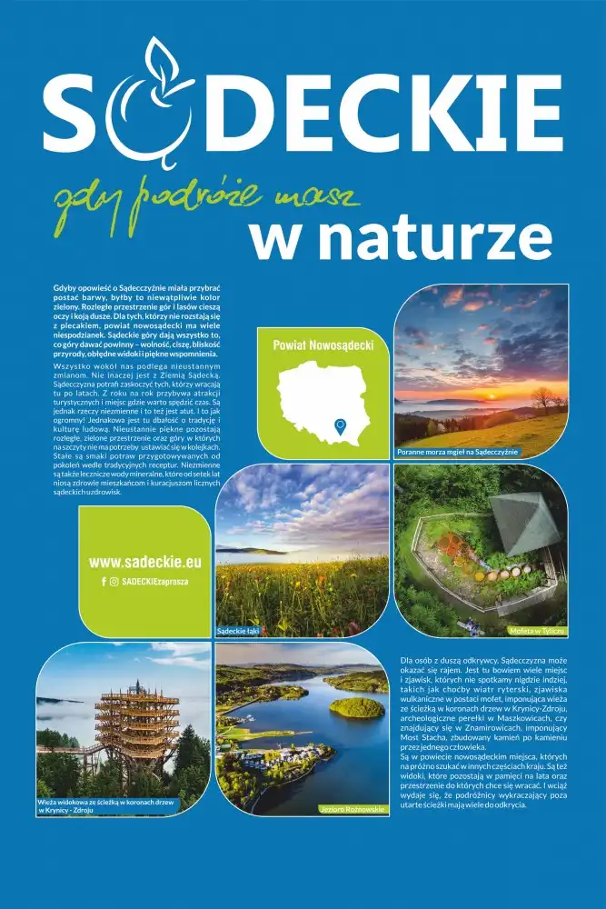 1 lipca rusza kolejna kampania „Sądeckie – gdy podróże masz w naturze!”