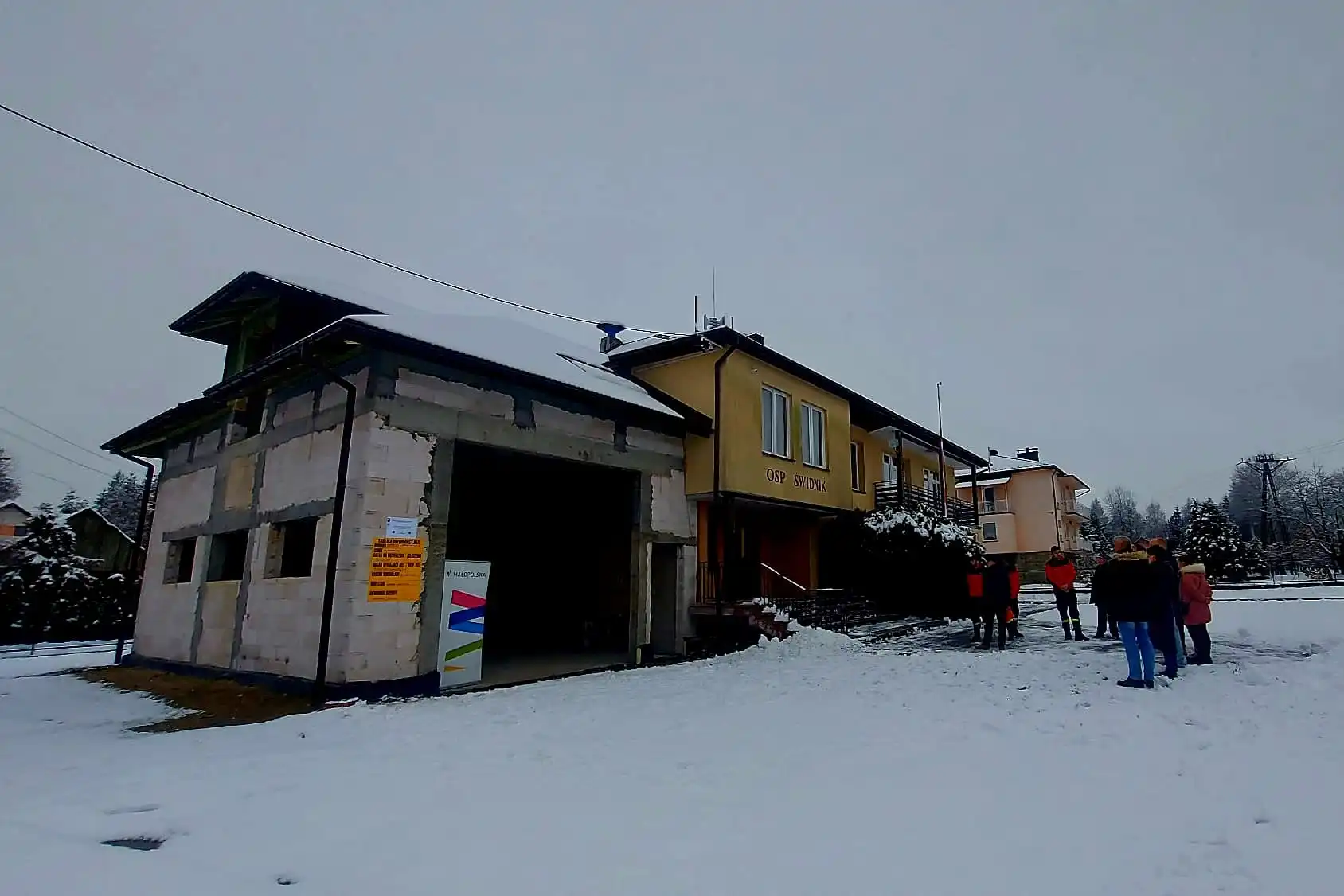 Pierwszy etap rozbudowy remizy OSP Świdnik ukończony