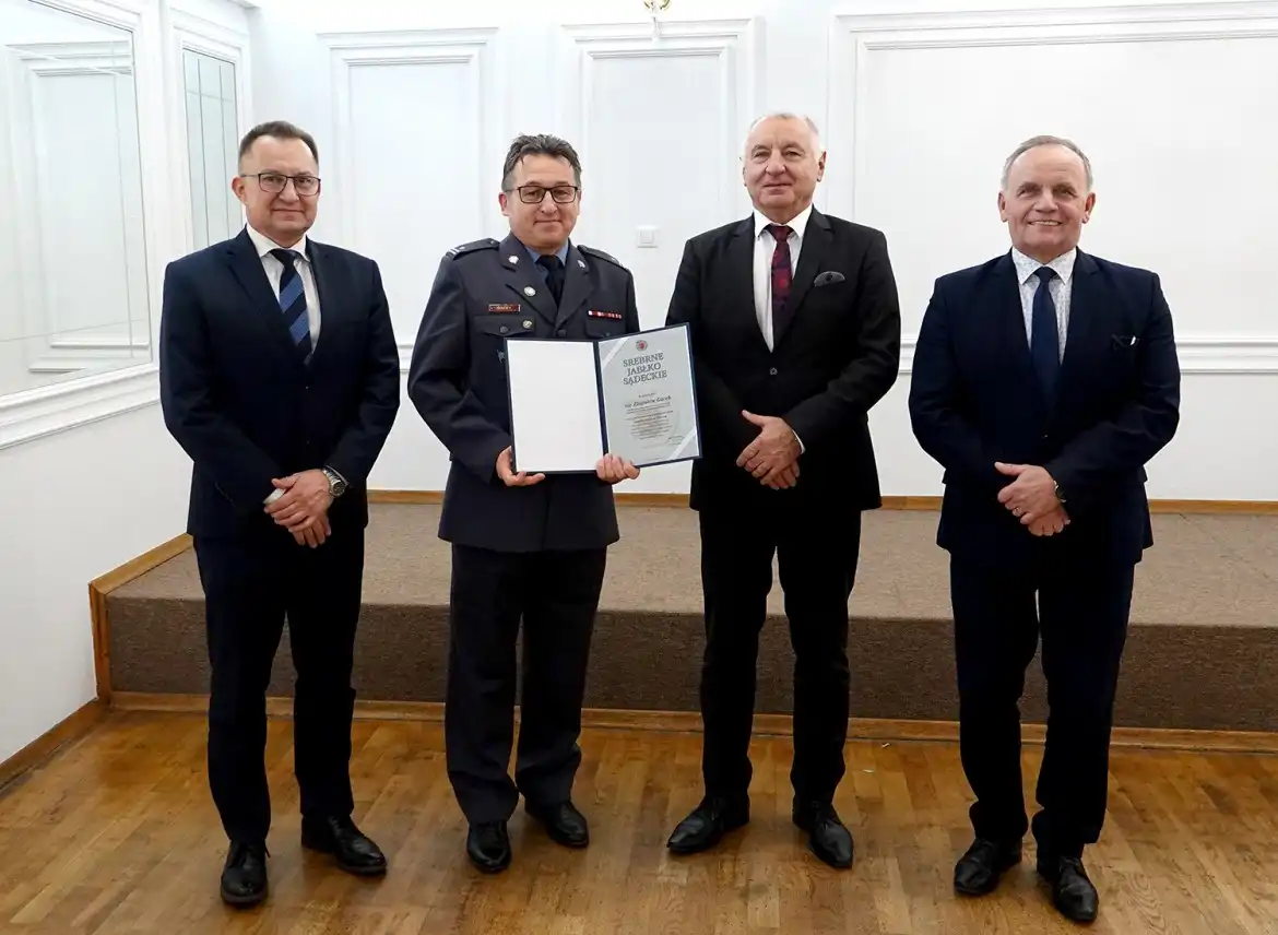 Starosta nowosądecki podziękował służbom za dobrą współpracę