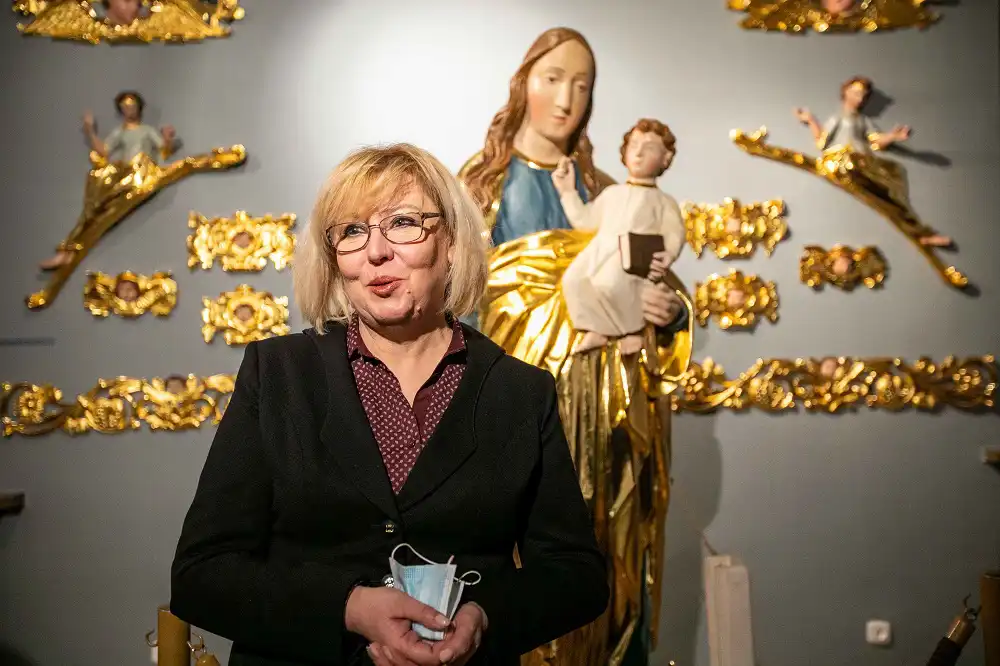 Wernisaż wystawy rzeźb z ołtarza głównego Bazyliki św. Małgorzaty