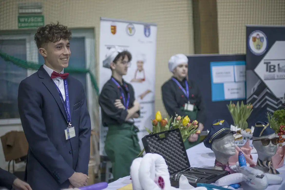 Uczniowie z ZSP w Krynicy-Zdroju na targach edukacyjnych