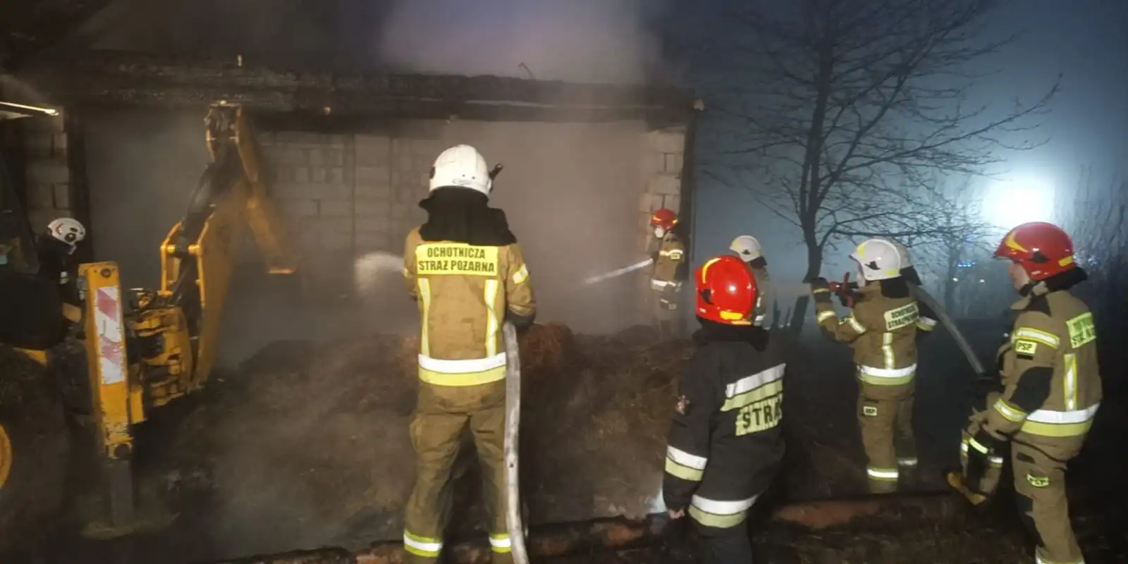 Pożar w Woli Piskulinie. Spłonął budynek gospodarczy