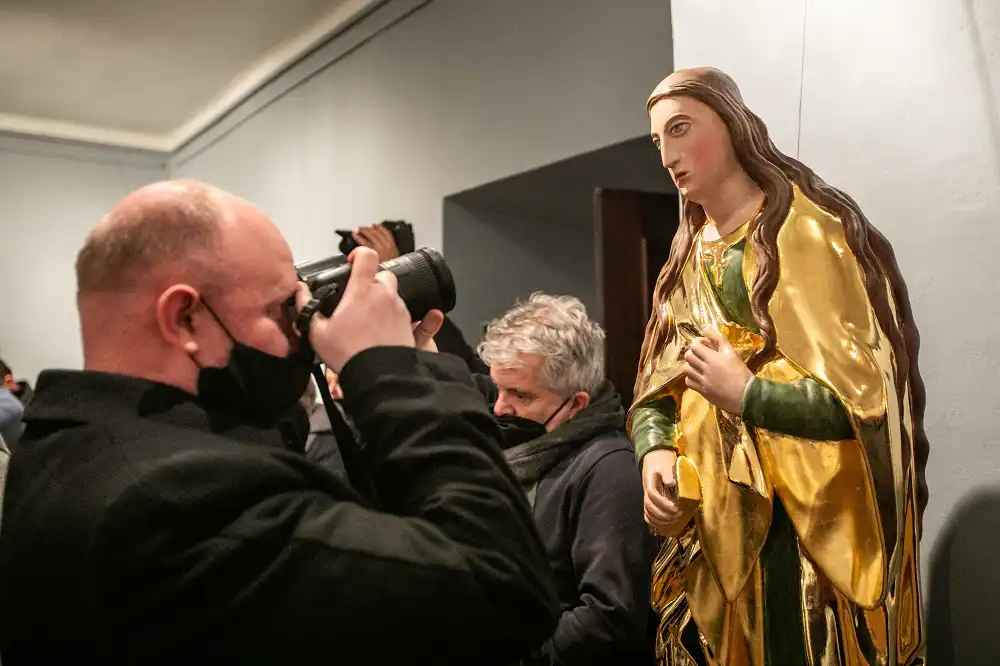 Wernisaż wystawy rzeźb z ołtarza głównego Bazyliki św. Małgorzaty