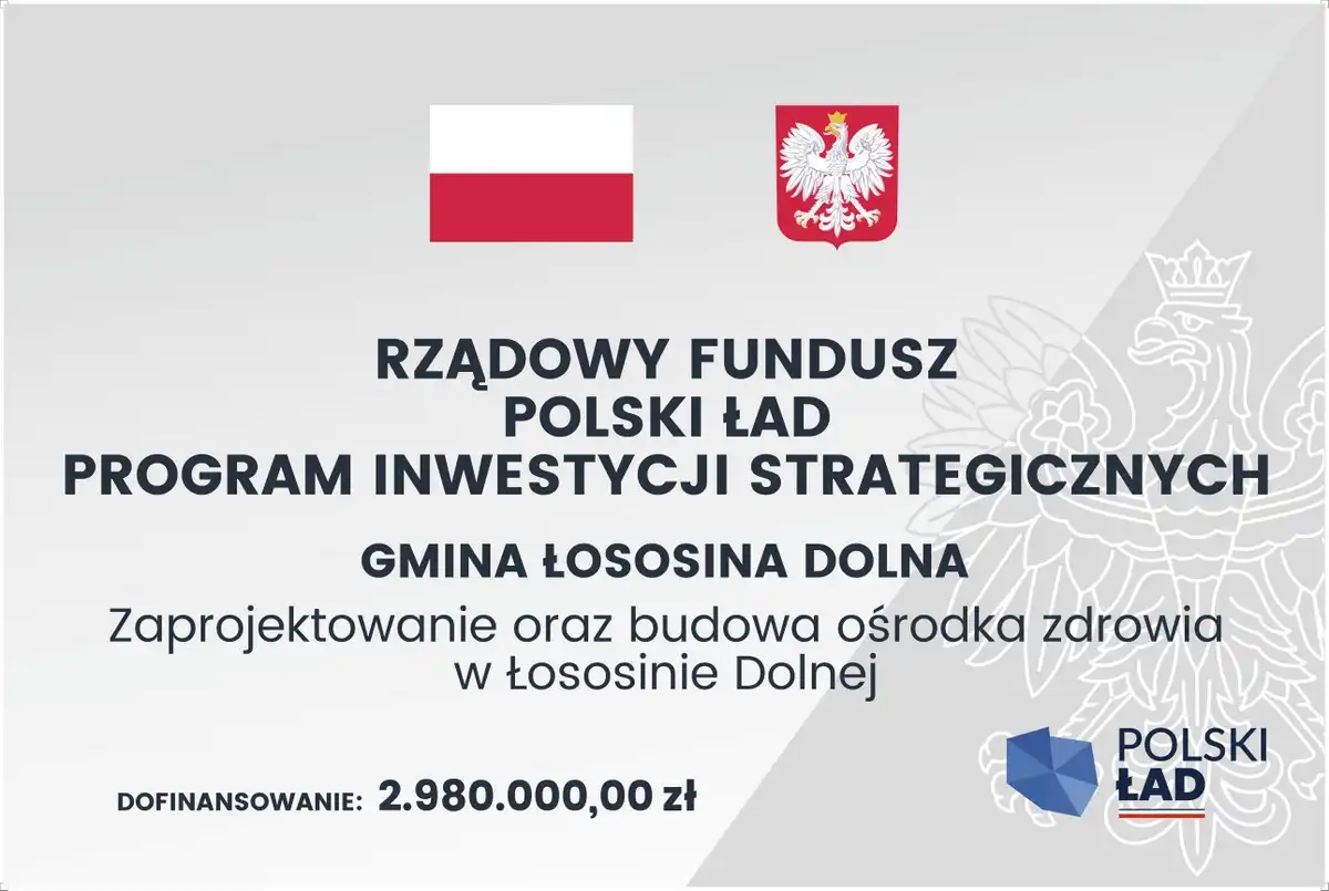 W Łososinie Dolnej powstanie nowy ośrodek zdrowia