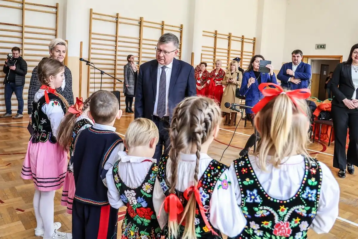 Marszałek Witold Kozłowski z wizytą w gminie Łabowa