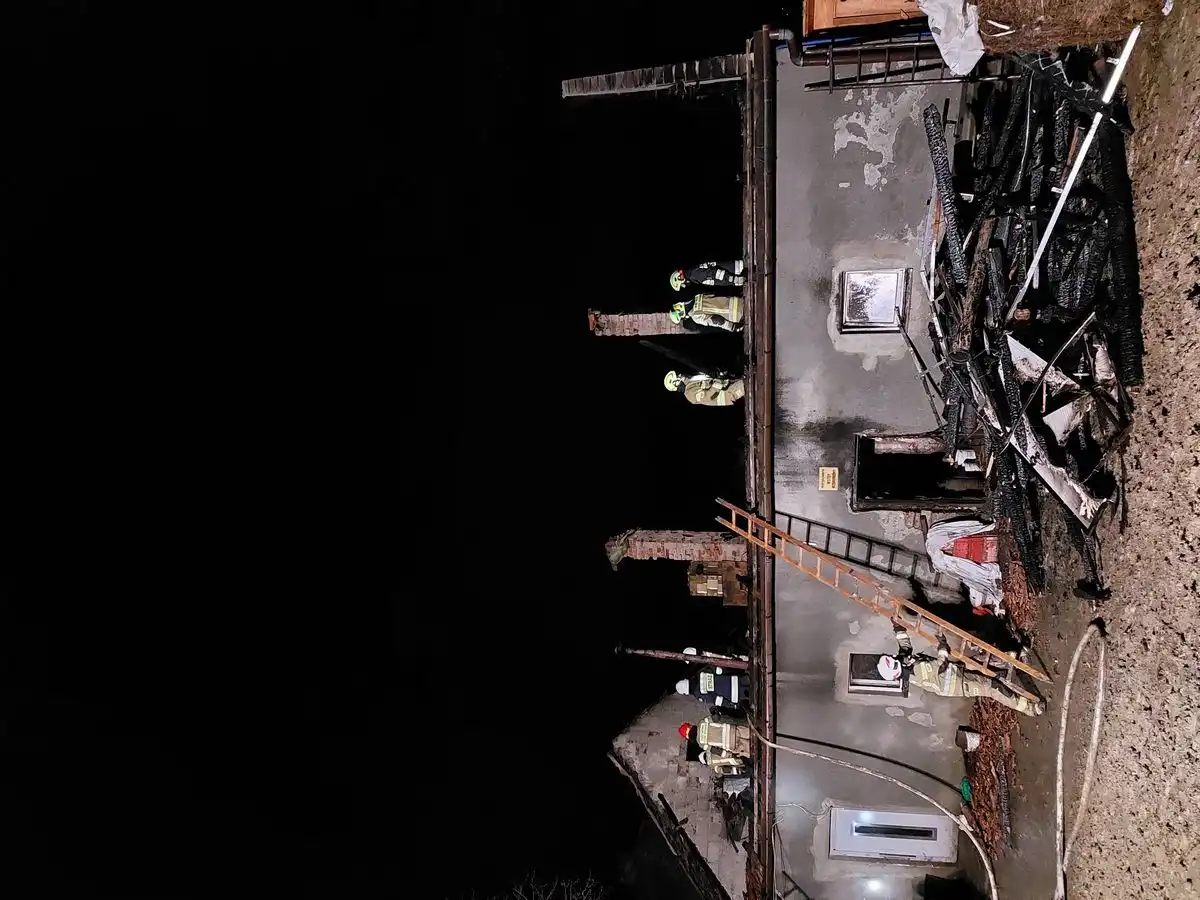 Pożar w Ubiadzie. Płonął budynek gospodarczy