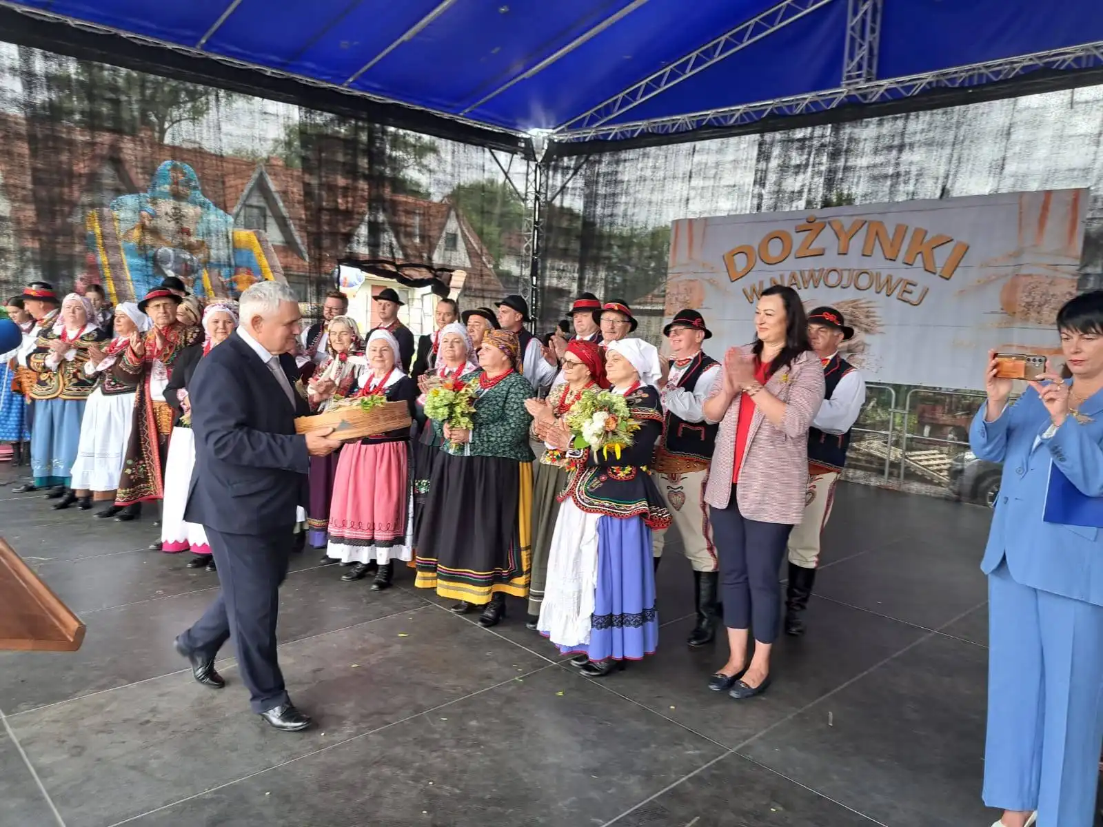 Gmina Łabowa na Dożynkach Powiatowych w Nawojowej