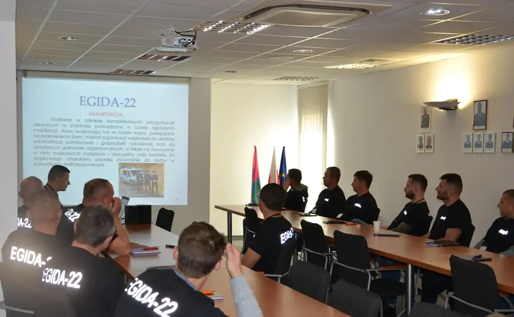Ćwiczenia pod kryptonimem „EGIDA-22” w sądeckiej komendzie