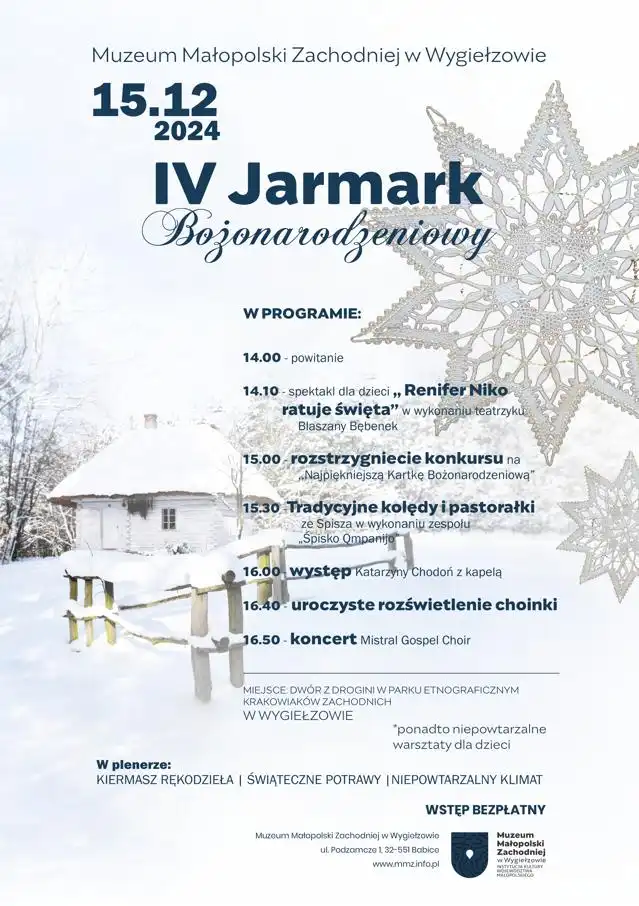 Kulturalna Małopolska na weekend 12 - 15 grudnia