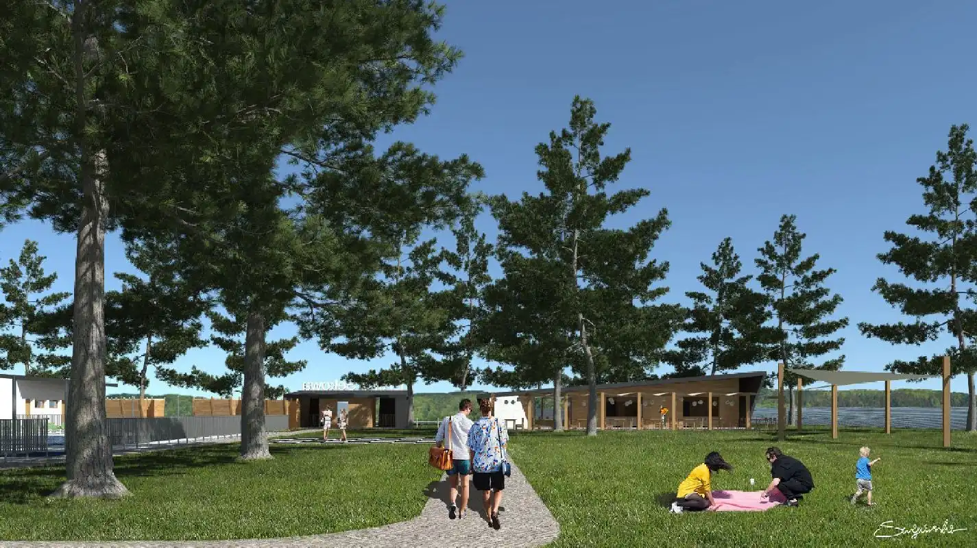 Sękowa stawia na wodną rekreację. Trwa budowa nowoczesnych kąpielisk