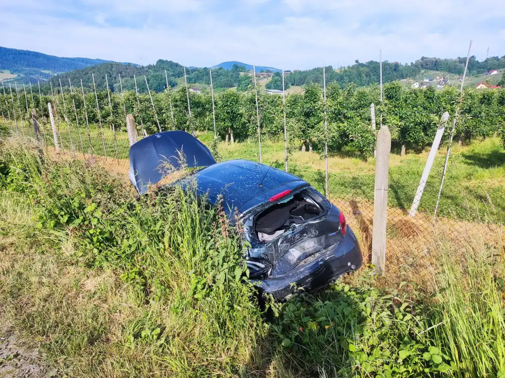 Kolizja w Łososinie Dolnej. Jedna osoba poszkodowana