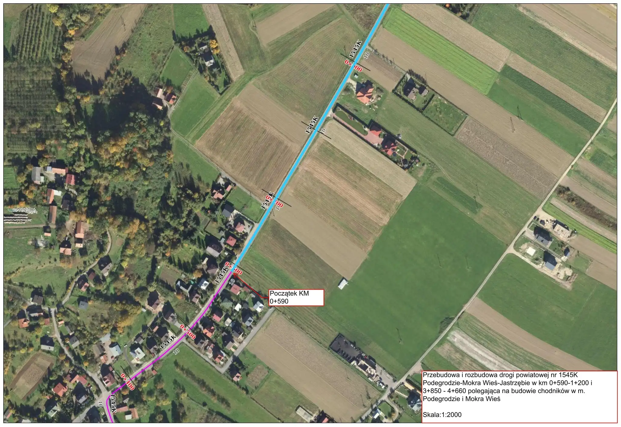 Nowy chodnik w Podegrodziu i Mokrej Wsi. Projekt rusza