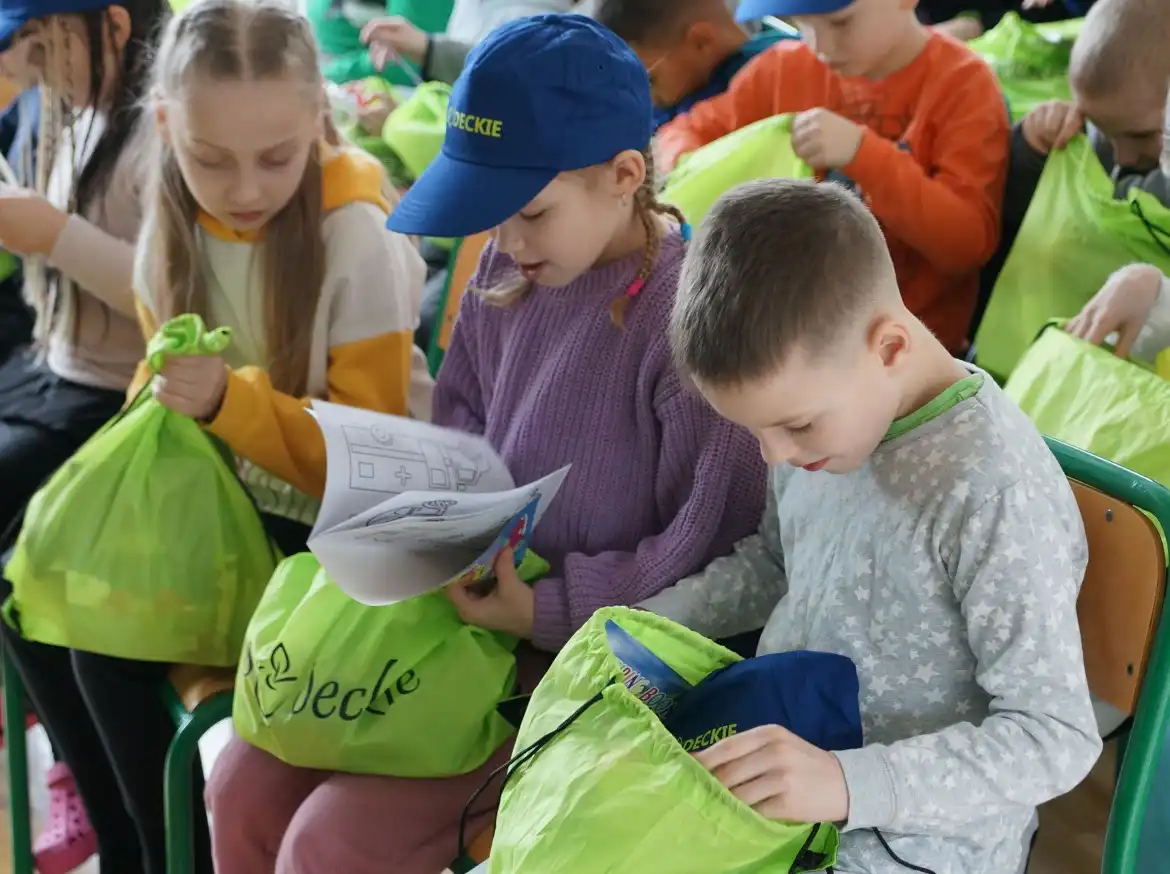 Starosta nowosądecki odwiedził dzieci z Ukrainy przebywające w DWD w Piwnicznej-Zdroju