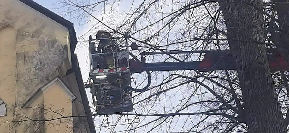 Wietrzna niedziela na Sądecczyźnie  Strażacy usuwali skutki silnego wiatru