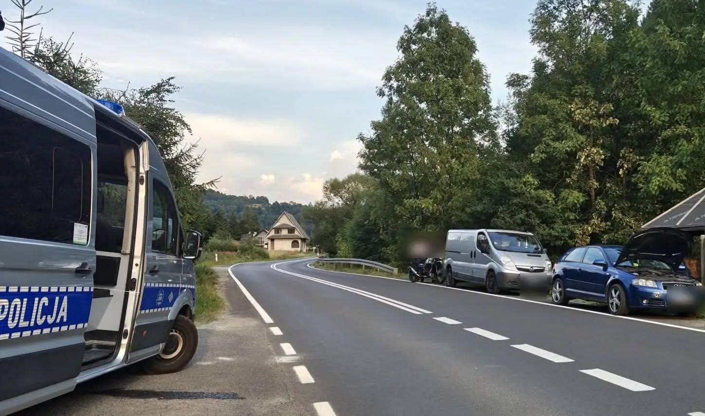 Niebezpieczny weekend na drogach powiatu limanowskiego. Trzy osoby trafiły do szpitala
