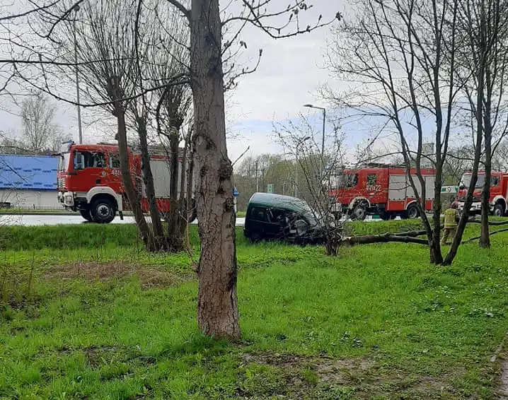 Wypadek w Gorlicach. 4 osoby poszkodowane, w tym dwoje dzieci