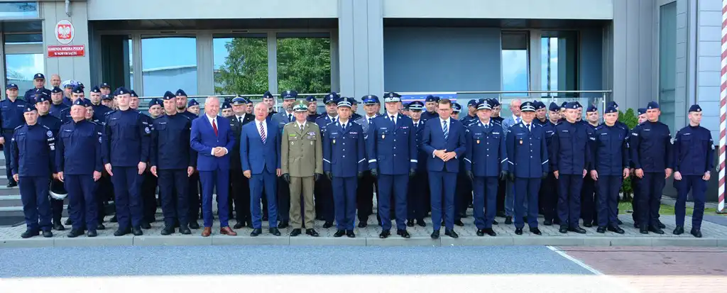 Funkcjonariusze nowo tworzonej kompanii Oddziału Prewencji Policji w Krakowie rozpoczęli służbę na Sądecczyźnie