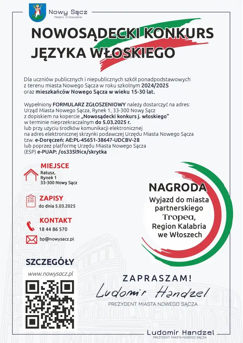 Pasja do włoskiego? Weź udział w konkursie i wygraj wyjazd do Tropei