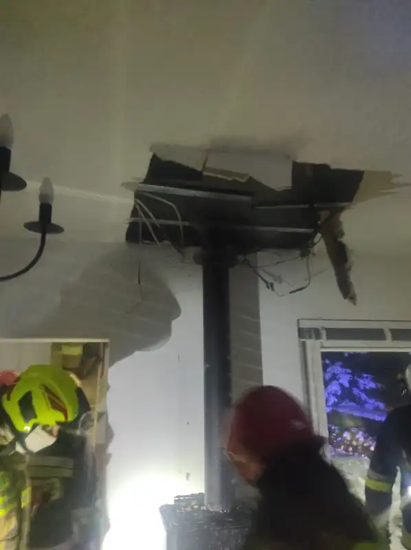 Pożar na ul. Grunwaldzkiej w Nowym Sączu. Paliło się na poddaszu budynku mieszkalnego