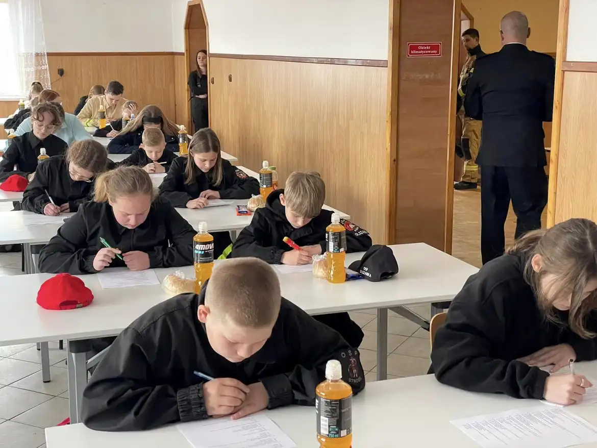 Eliminacje powiatowe Ogólnopolskiego Turnieju Wiedzy Pożarniczej „Młodzież zapobiega pożarom”