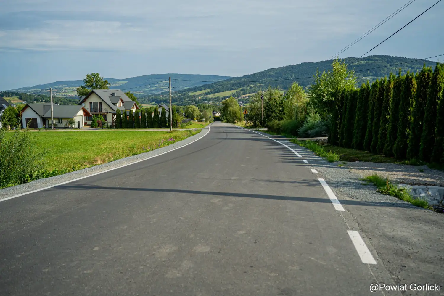 Ponad kilometr drogi Ropa-Brunary po modernizacji. Zakres prac został rozszerzony