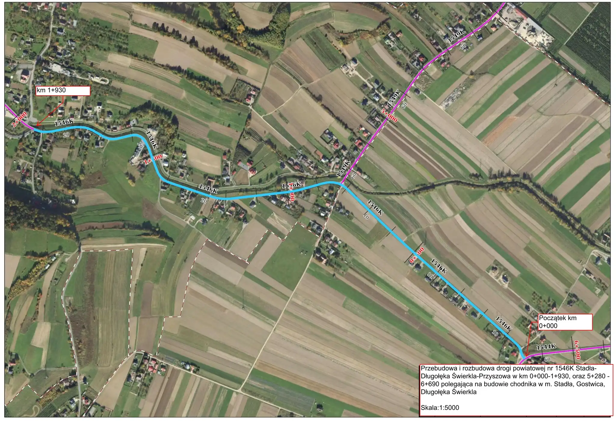 Nowy chodnik w Stadłach, Gostwicy i Długołęce Świerkli. Wybrano projektanta