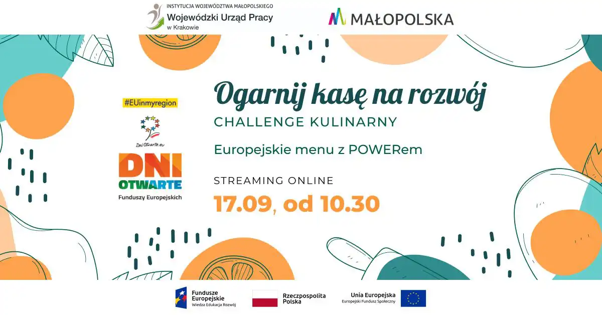 17 września w całej Polsce rozpoczną się Dni Otwarte Funduszy Europejskich. W akcję włącza się WUP w Krakowie