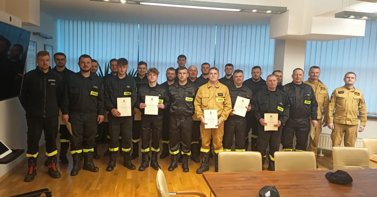 Druhowie z Brzeznej podnoszą kwalifikacje. Zakończyli specjalistyczne szkolenie