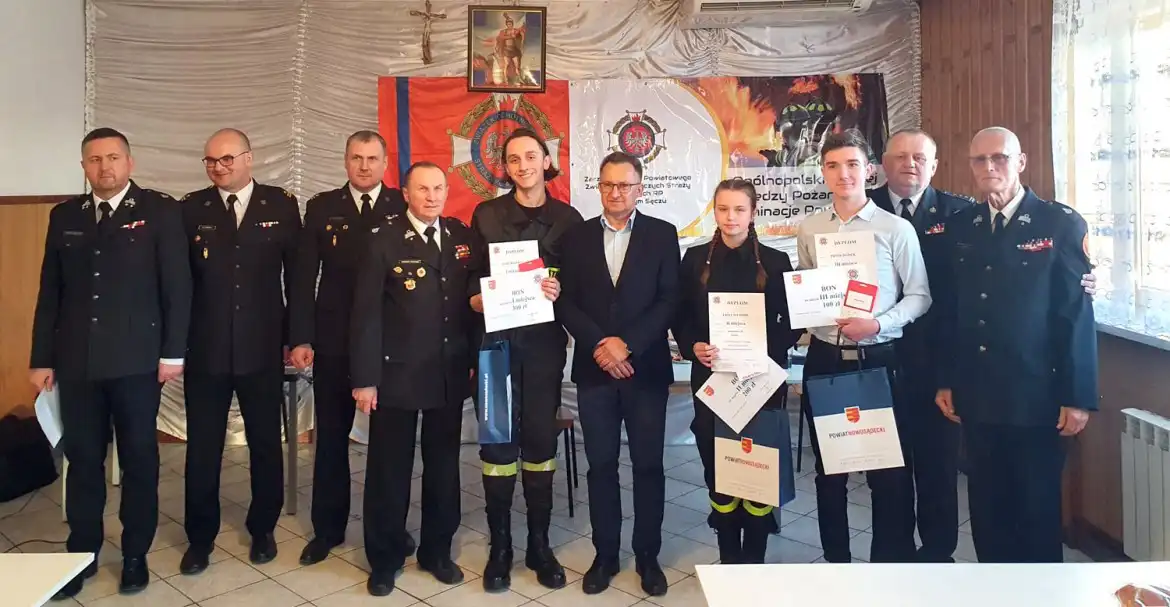 W remizie OSP w Stadłach odbyły się eliminacje powiatowe do Ogólnopolskiego Turnieju Wiedzy Pożarniczej „Młodzież zapobiega pożarom”