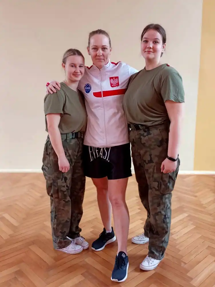 Uczniowie ZS w Marcinkowicach wzięli udział w treningu z mistrzynią świata