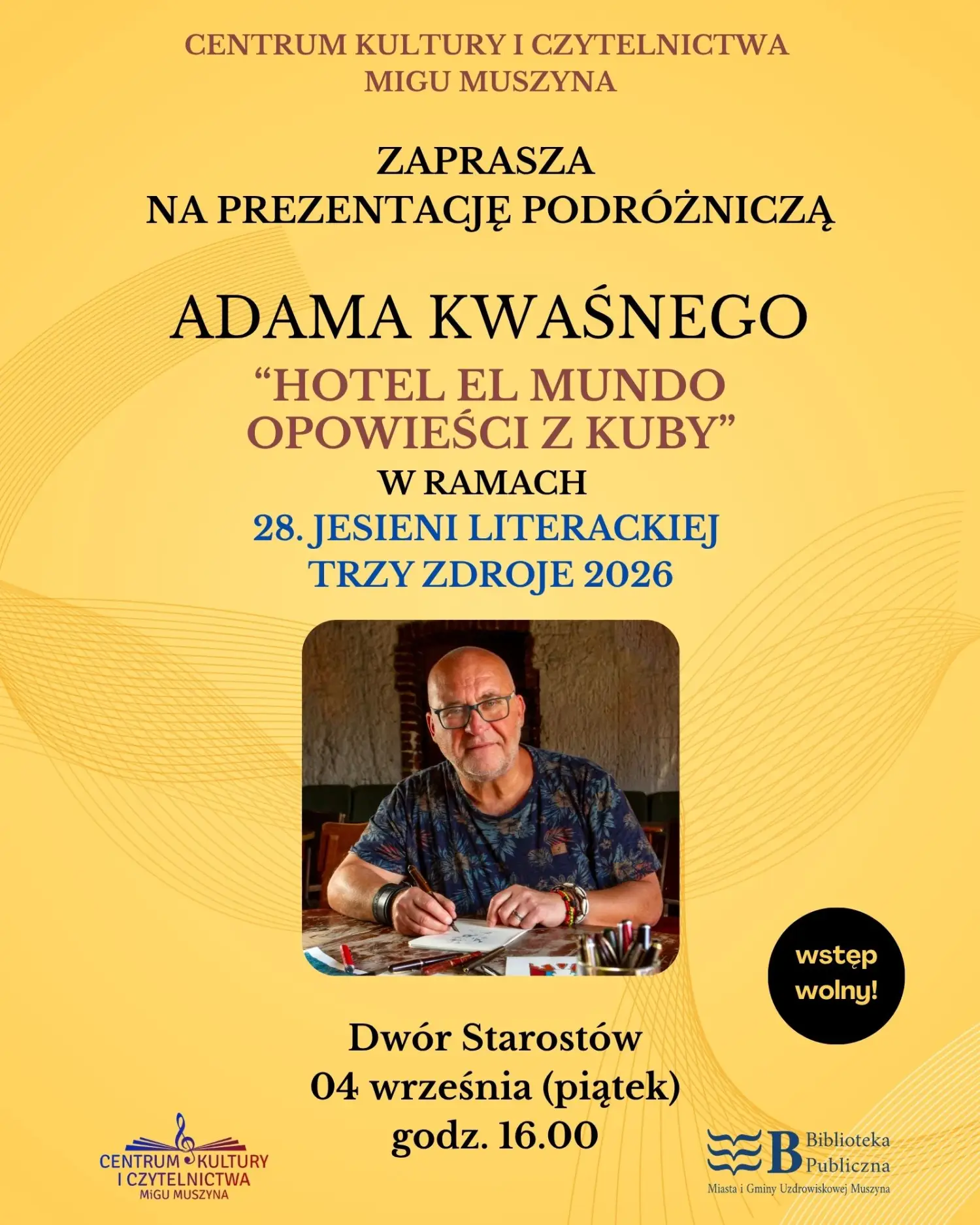 Początek września pełen wydarzeń w Muszynie. Literatura, historia i Narodowe Czytanie