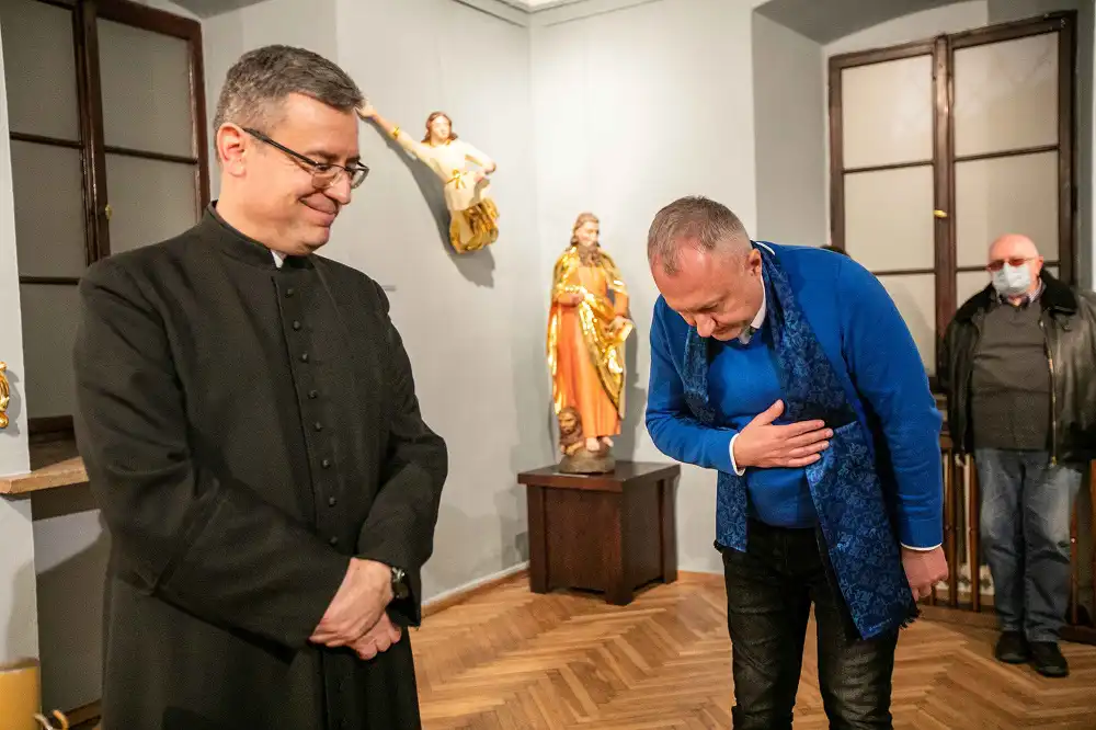 Wernisaż wystawy rzeźb z ołtarza głównego Bazyliki św. Małgorzaty