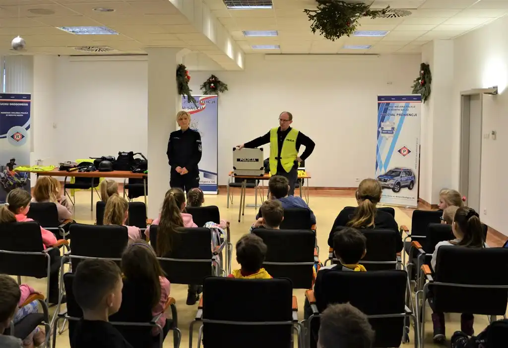 Najmłodsi odwiedzili Komendę Miejską Policji w Nowym Sączu